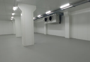 наливна підлога в морозильній камері